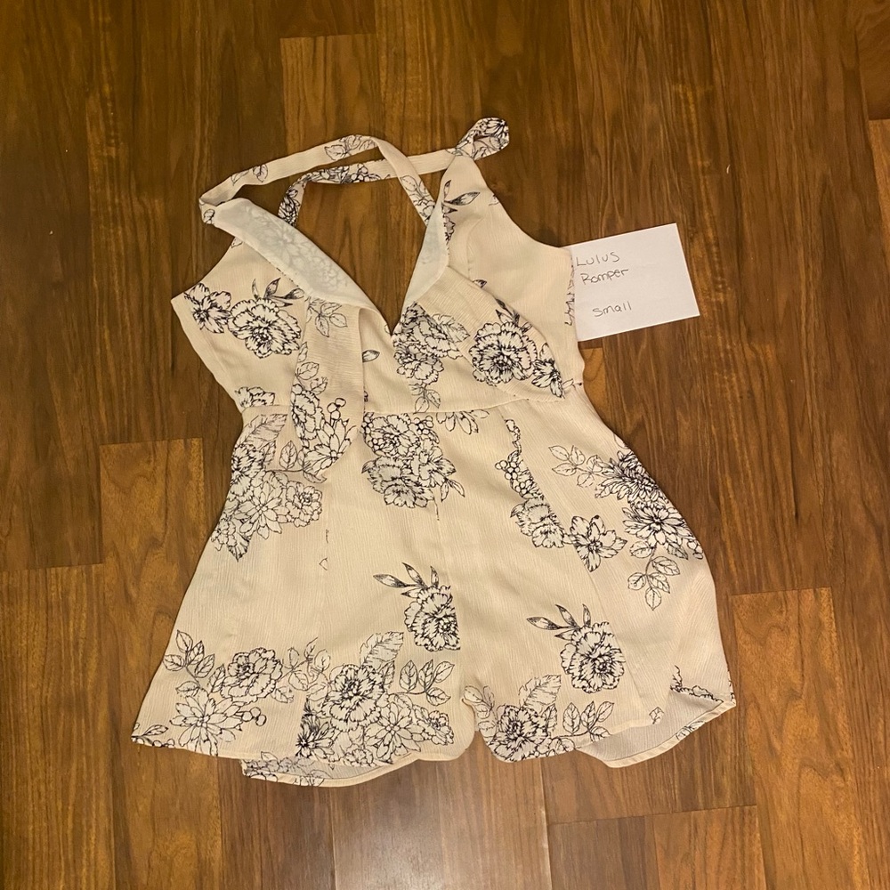 Floral Halter Romper